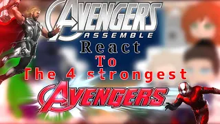 {} Avengers Assemble React to Avengers Assemble React mcu 4 strongest Avengers {} Marvel GCRV {}