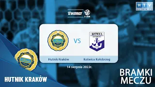 Bramki meczu: Hutnik Kraków - Kotwica Kołobrzeg (eWinner 2.Liga - sezon 2022/23)