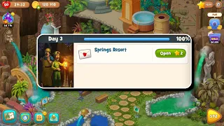 End of Game Reached - Playrix Gardenscapes New Acres - Springs Resort - Day 3 - Android Gampelay