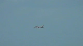 F/A 18E-F Super Hornets Gold Coast fly over 4.5.2017