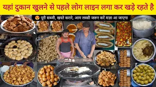 New Gopal Ji Puri Wale, Kachori Sabji, Bread Pakoda, Mango Lassi & More || Delhi Street Food
