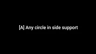 [A] Any circle in side support