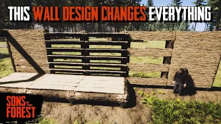This Wall Design Changes Everything - Sons Of The Forest Building Tips & Tricks
