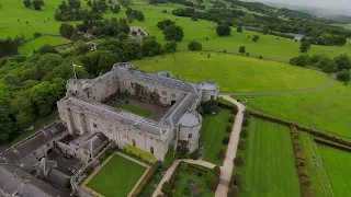 Chirk Castle, Wrexham, Wales by drone