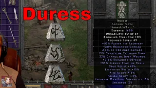 Diablo II Resurrected  Rune Words - Duress (Shael Um Thul)