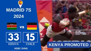 Kenya vs Germany | Kenya PROMOTED 7s Men HSBC SVNS Qualifiers 2024 Madrid, Spain