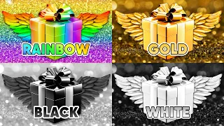 Choose Your Gift! 🎁 Rainbow, Gold, Black or White 🌈⭐️🖤🤍 How Lucky Are You?