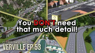 How to build a CONVINCING SWISS Landscape and RURAL Village! Cities: Skylines // Verville EP 53
