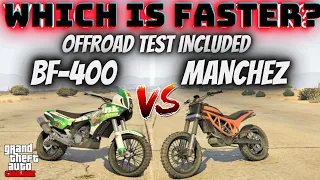 BF400 VS MANCHEZ  GTA Online | Which is Faster ?!