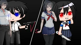 Yandere rap battle | Yandere Chan Vs Yandere Kun |Rap battles of Akademi | Lip Syncr.