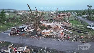 5-7-2024 Barnsdall, OK-Extrodinary tornado damage, first light drone.mp4