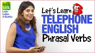 Telephone English ☎️ Phrasal Verbs - Improve English Speaking | Speak English Fluently At Workplace