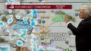 Light snow in Denver, 4 to 8 inches in the mountains this weekend