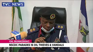 NSCDC Parades 16 Oil Theft And Vandals