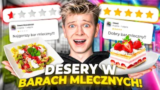 NAJGORZEJ VS NAJLEPIEJ OCENIANE DESERY Z BARÓW MLECZNYCH 😱 | Dominik Rupiński