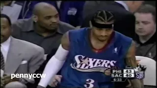 Allen Iverson 35pts FULL Highlights vs Chris Webber the Kings 02/03 NBA