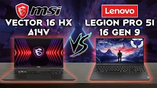 Legion Pro 5i 16 Gen 9 vs Vector 16 HX A14V | Must Have Gaming Laptops | 2024 | Tech compare