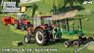 Mowing and baling 260 hay bales | The Hills Of Slovenia | Farming Simulator 2019 | Episode 4