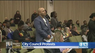 Protesters Speak At Sacramento City Council Meeting