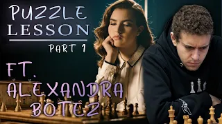 Solving Puzzles | GM Vs Master Strategies | Alexandra Botez | GM Daniel Naroditsky