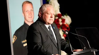 Ford reflects on the sacrifices of fallen officers |  OPP Const. Greg Pierzchala's funeral