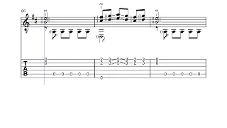 Insonia ( B. Powell ) - chitarra tutorial score