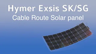 Cable route solarpanel in a Hymer Exsis SK or SG