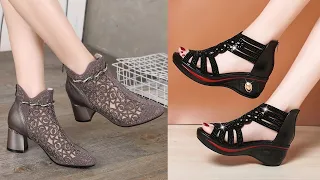 New collection ladies footwear| high heels | winter 2023 best slip on shoes| link in the description