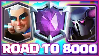 ROAD TO 8000 WITH PEKKA BRIDGE SPAM !🔥 Part 1 - Clash Royale