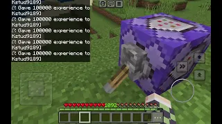 how to get a lot of xp with a command block and with a chat in minecraft