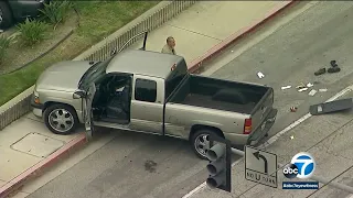 Long Beach deputy-involved shooting: 2 suspects in stolen truck wounded in gunfight I ABC7