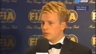 Kimi Räikkönen and Juan Pablo Montoya at FIA Gala Monte Carlo 2003