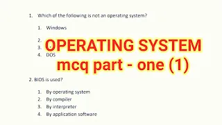 Operating System MCQ Questions Part 1
