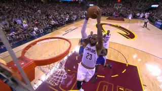 LeBron James Alley oop Dunk   Warriors vs Cavaliers   Game 6   June 16, 2016   NBA Finals