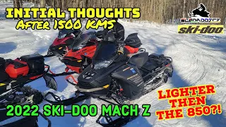 Initial Thoughts | 2022 Ski-Doo Mach Z 900 TurboR | 1500 KMs | Handling, Power, Smart Shox & More!