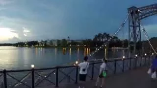 360 Degree Sunset Time Lapse from Disney Springs Bridge