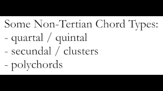 Music Theory: Post-Tonal Harmonic Resources