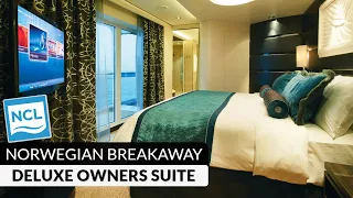 NCL Breakaway | Haven Deluxe Owners Suite Walkthrough Tour & Review 4K | Norwegian Cruise Lines