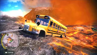 Chalky The School Bus Stuck In Volcano Lava | Off The Road Unleashed Nintendo Switch Gameplay HD