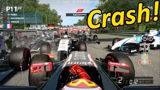 F1 2014 HUGE Crash - Pastor Maldonado Red Flag Race