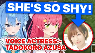 Suisei On How Shy Seiyuu Tadokoro Azusa Is (Sakura Miko & Hoshimachi Suisei / Hololive) [Eng Subs]