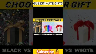 Black vs Rainbow vs White| Choose your gift |Elige tu regalo 🎁 #ytshorts #shortsfeed