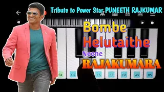 Bombe Helutaithe | Raajakumara Song on Walkband Piano Cover | Tribute to Power Star Puneeth Rajkumar