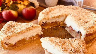 Нежнейший яблочный пирог с кремом суфле Готовится просто а вкус Нежнее Нежного #kuchenbacken #cake