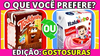 🔄 O QUE VOCÊ PREFERE? TODDYNHO OU ITALAKINHO? Jogo das escolhas | Edição Comidas 🥤 #quiz #buuquiz