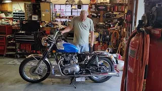 1973 Triumph Bonneville T140 First start after 10 years