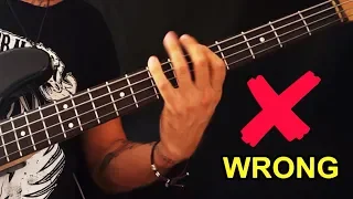AC⚡DC's "Back in black" riff that most bass players get wrong