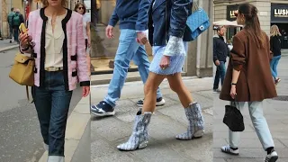 SPRING OUTFIT INSPIRATION 🇮🇹 MILAN'S STREET STYLE #whatarepeoplewearing #nyfw #voguejapan #lfw