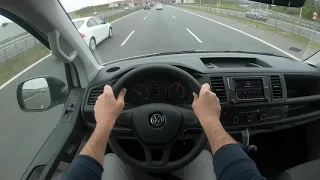 VW Transporter T6 2 0 TSI   4K POV Test Drive #305 Joe Black