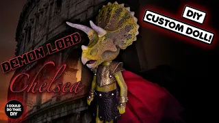 Demon Lord Chelsea! Custom Doll Repaint: Barbie Monster Mashup!!!